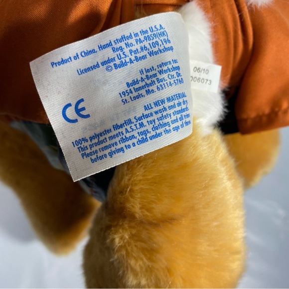 BAB Build a Bear Dino Sabertooth Tiger Cat Saber Tooth Stuffed Animal Plush 16" - Picture 8 of 8